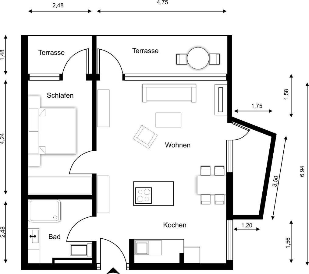 Appartement Sylter-Juwel-Mit-Traumblick à Westerland Extérieur photo